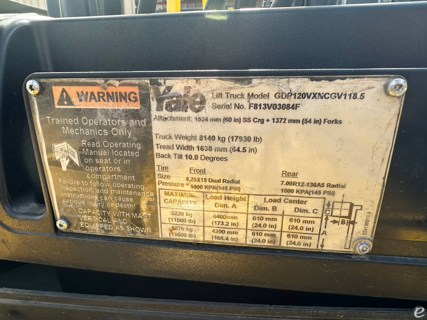 2008 Yale GDP120VX