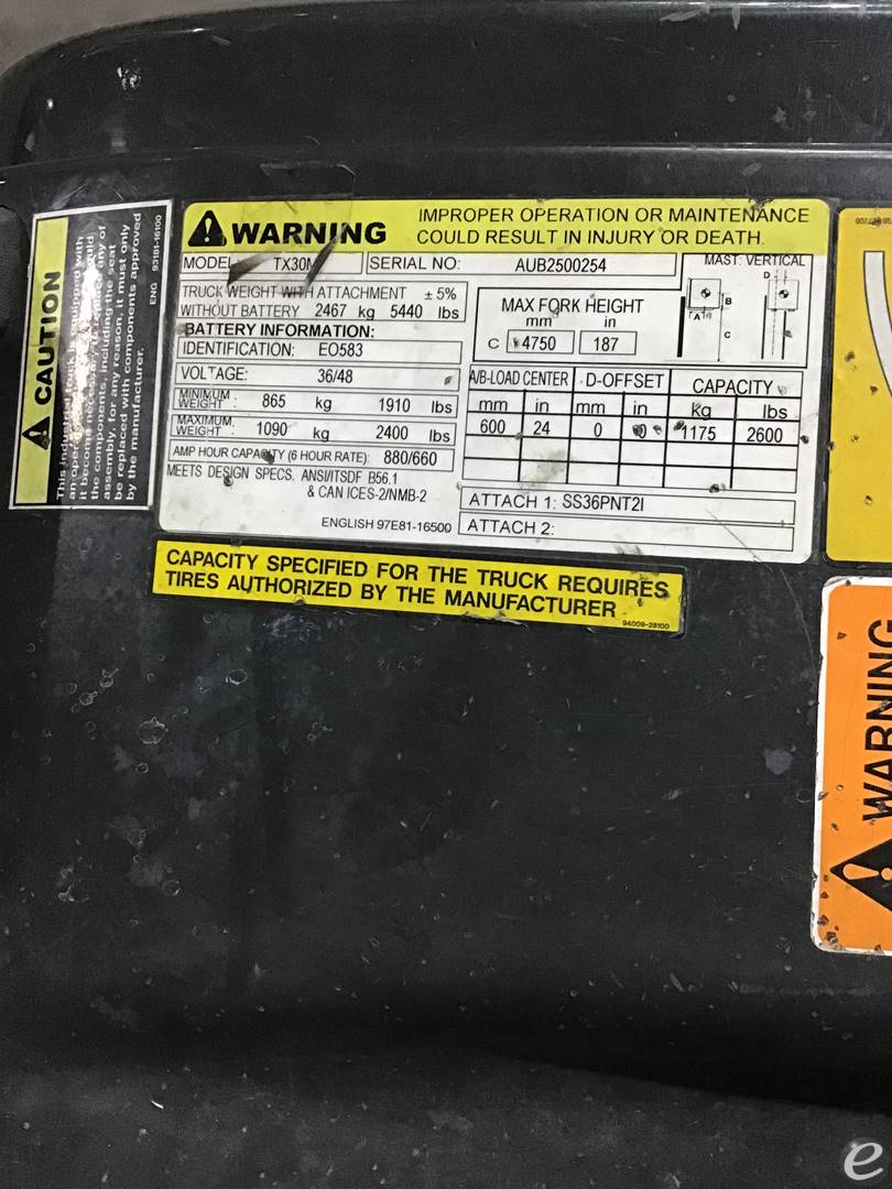 2022 Unicarriers TXC30M