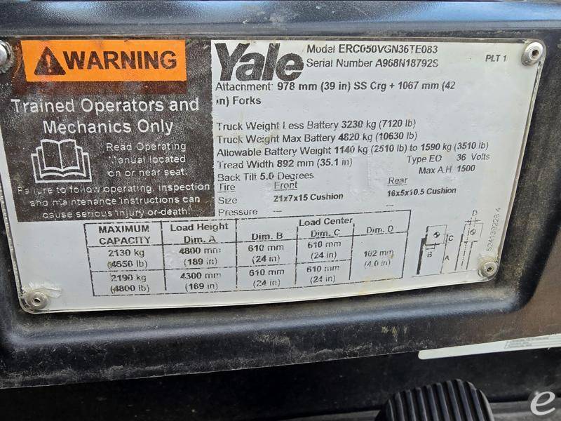 2018 Yale ERC050VG