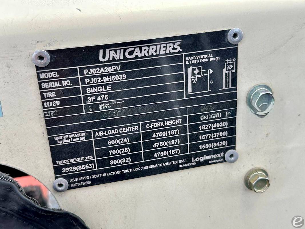 2003 Nissan PJ02A25PV