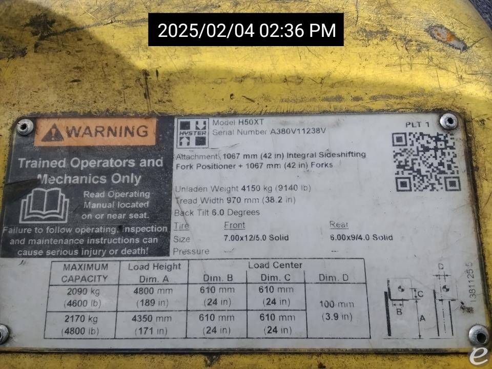 2021 Hyster H50XT