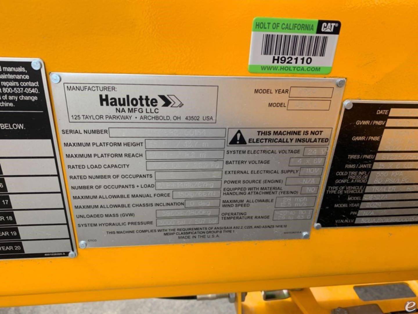 2024 Haulotte Group 4527A