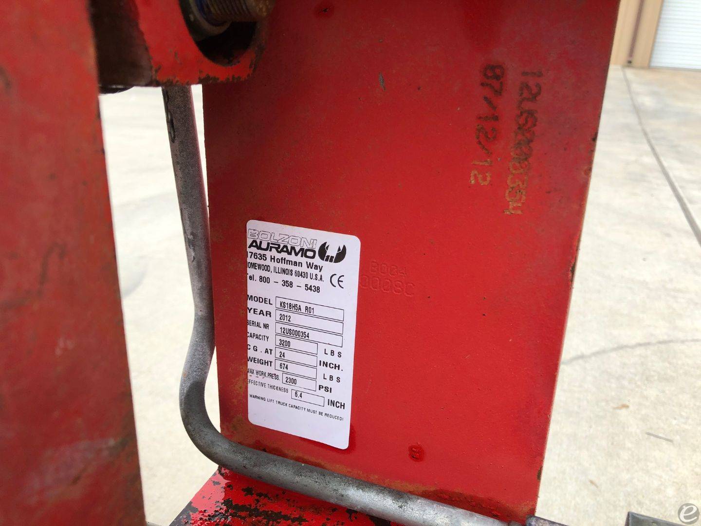 2012 Bolzoni KS18H5A