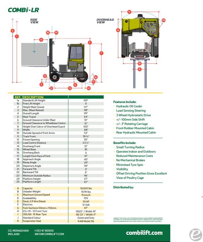 2017 Combilift C8000LR