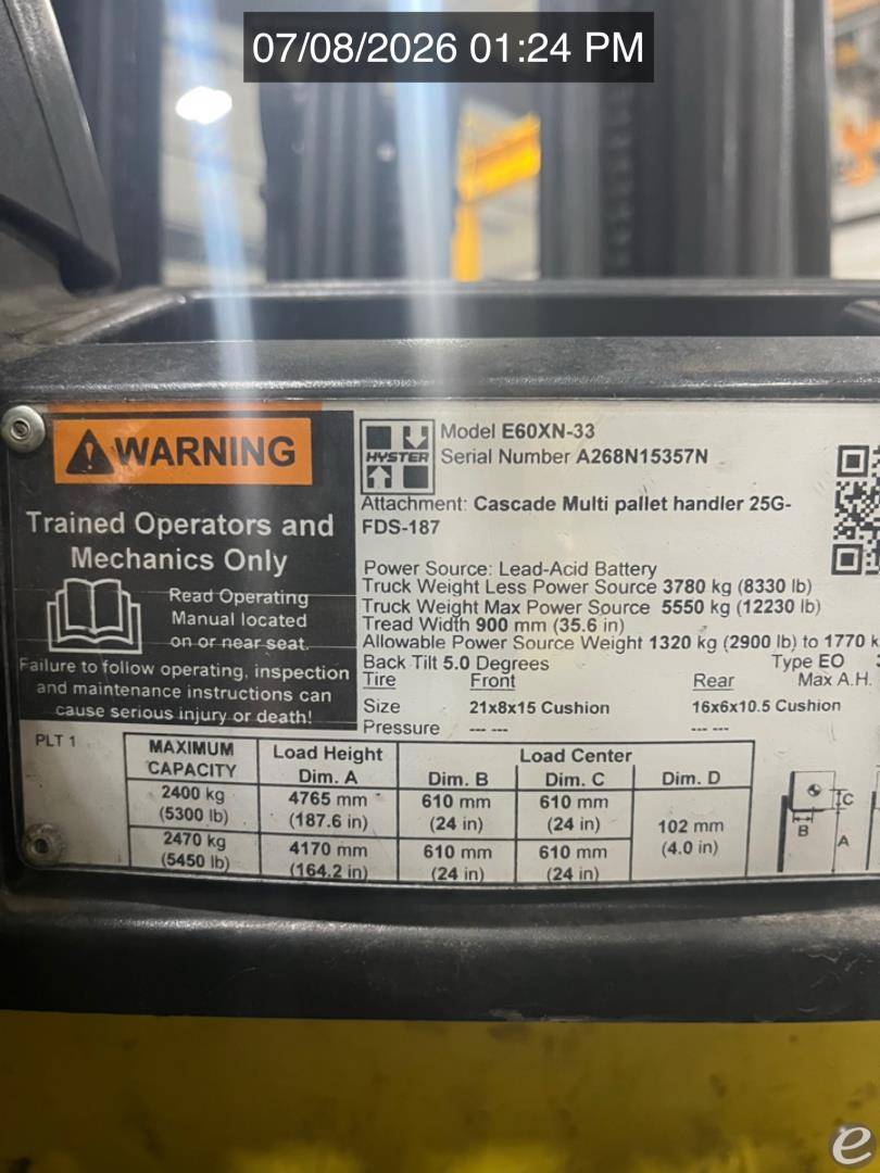 2015 Hyster E60XN