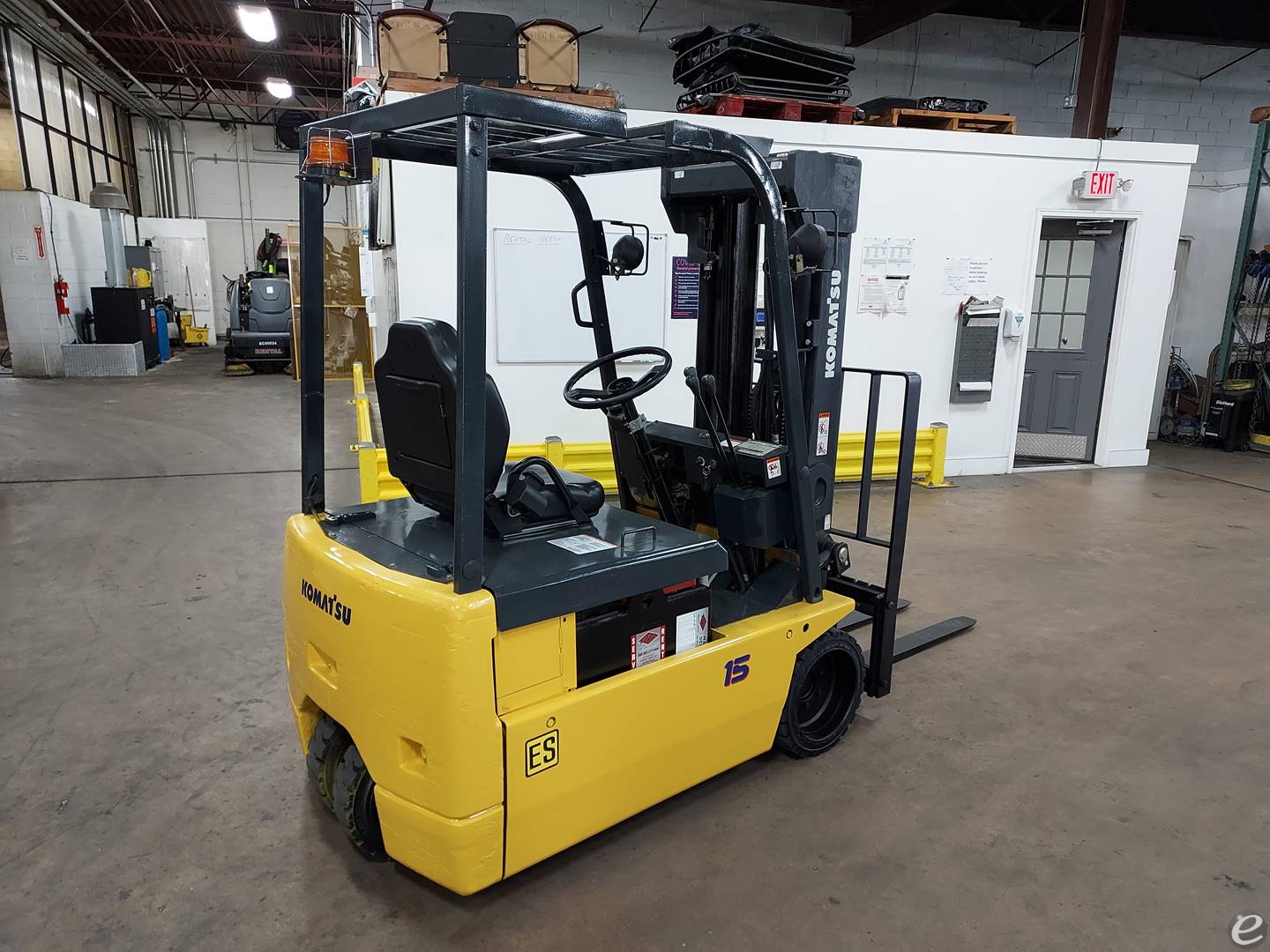 2008 Komatsu FB15M-3 Electric Forklift - 123Forklift