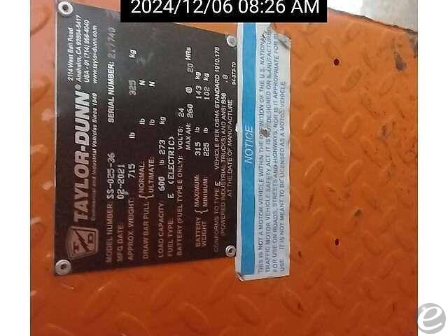 2019 Taylor Dunn SS-536