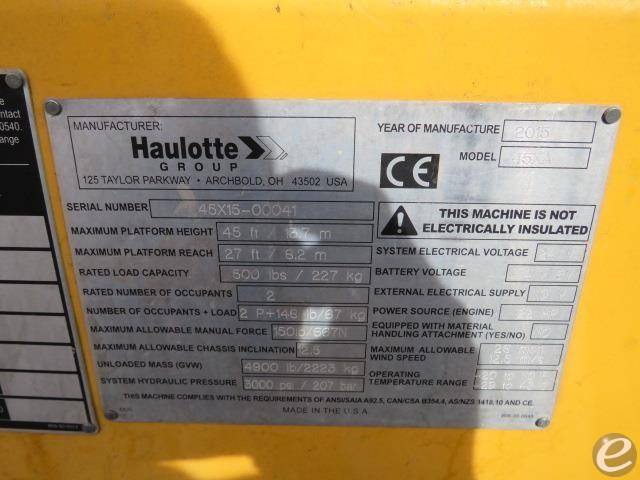 2015 Haulotte Group 45XA