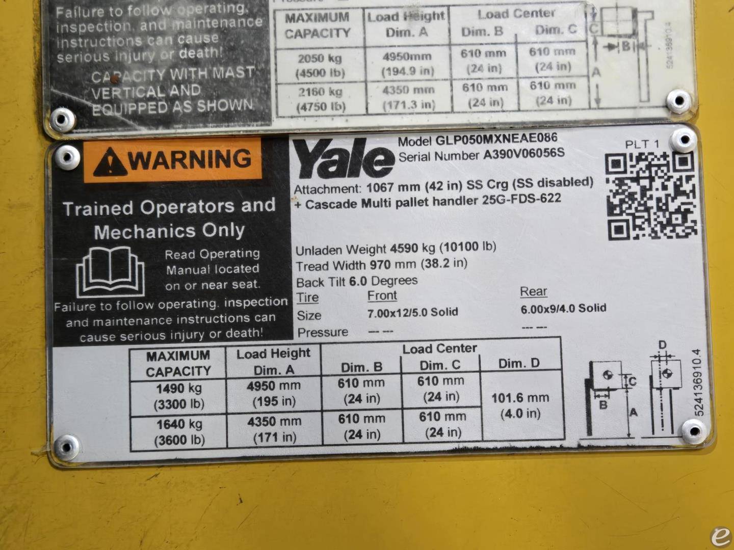 2018 Yale GLP050MX