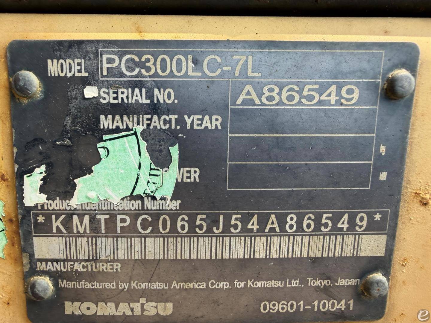 2004 Komatsu PC300 LC-7