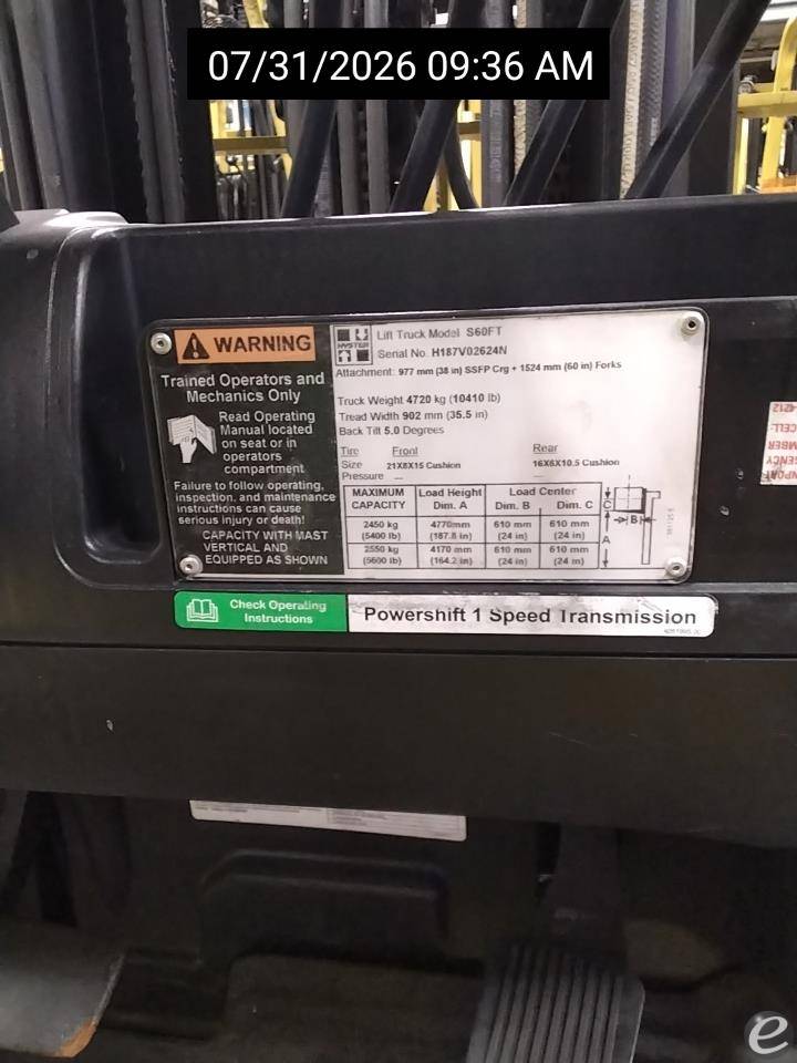 2015 Hyster S60FT