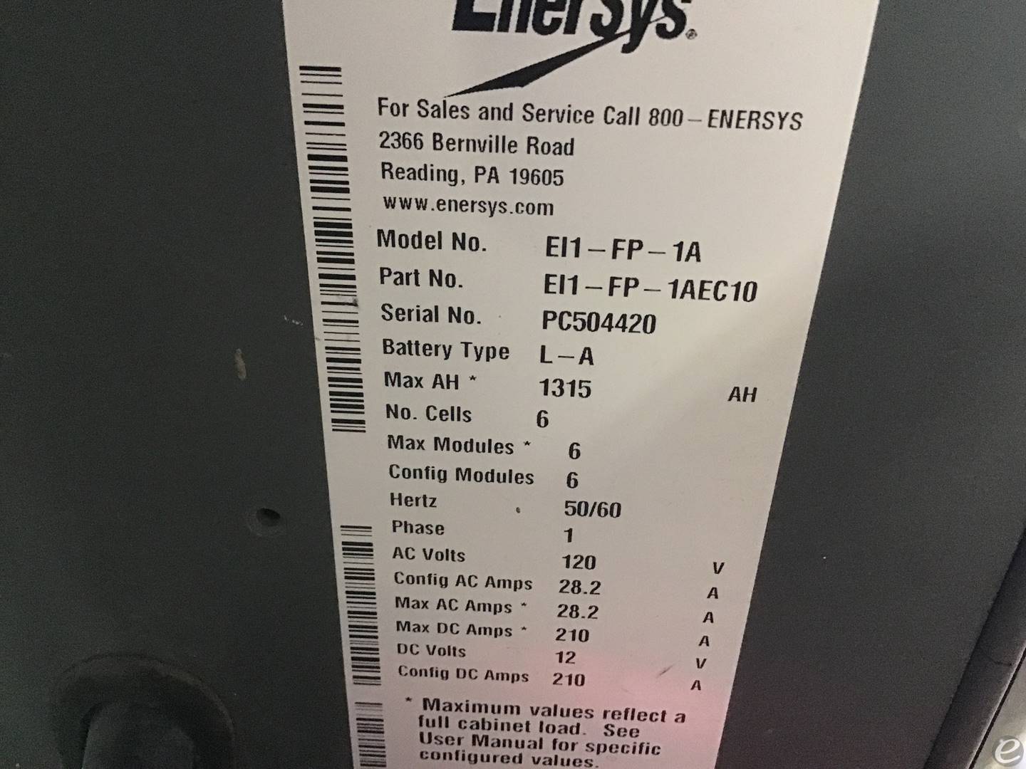 Enersys EI1-FP-1A