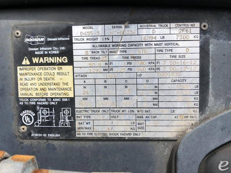 2008 Doosan D45S-5