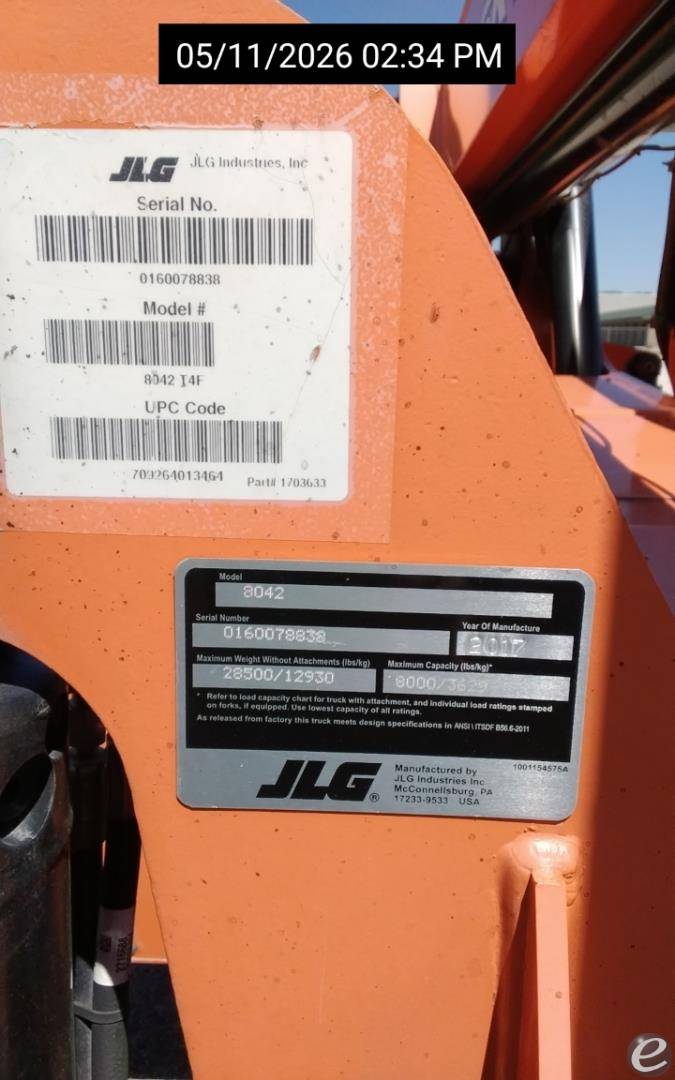2017 JLG SKYTRAK 8042-D