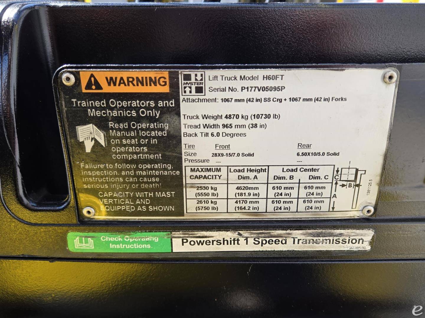 2016 Hyster H60FT