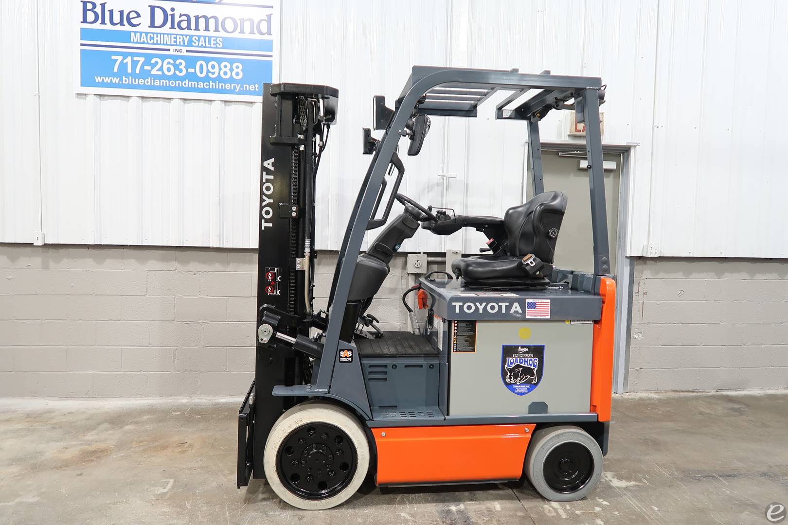 2017 Toyota 8FBCU25 Electric Forklift - 123Forklift