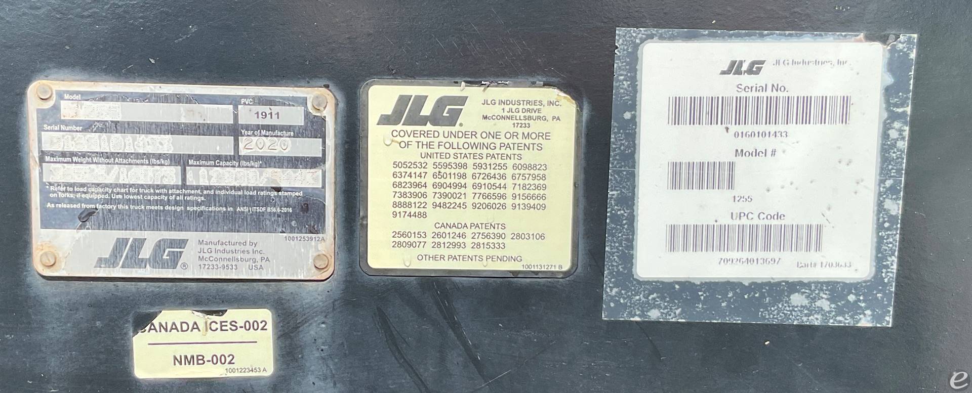 2020 JLG 1255