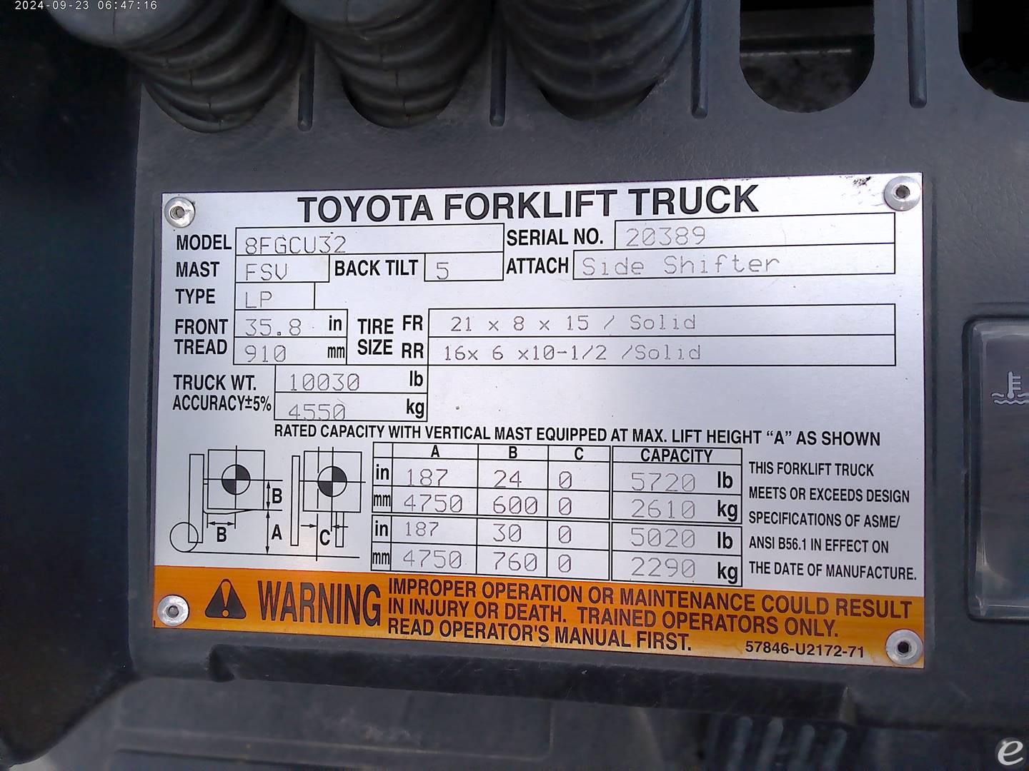 2014 Toyota 8FGCU32