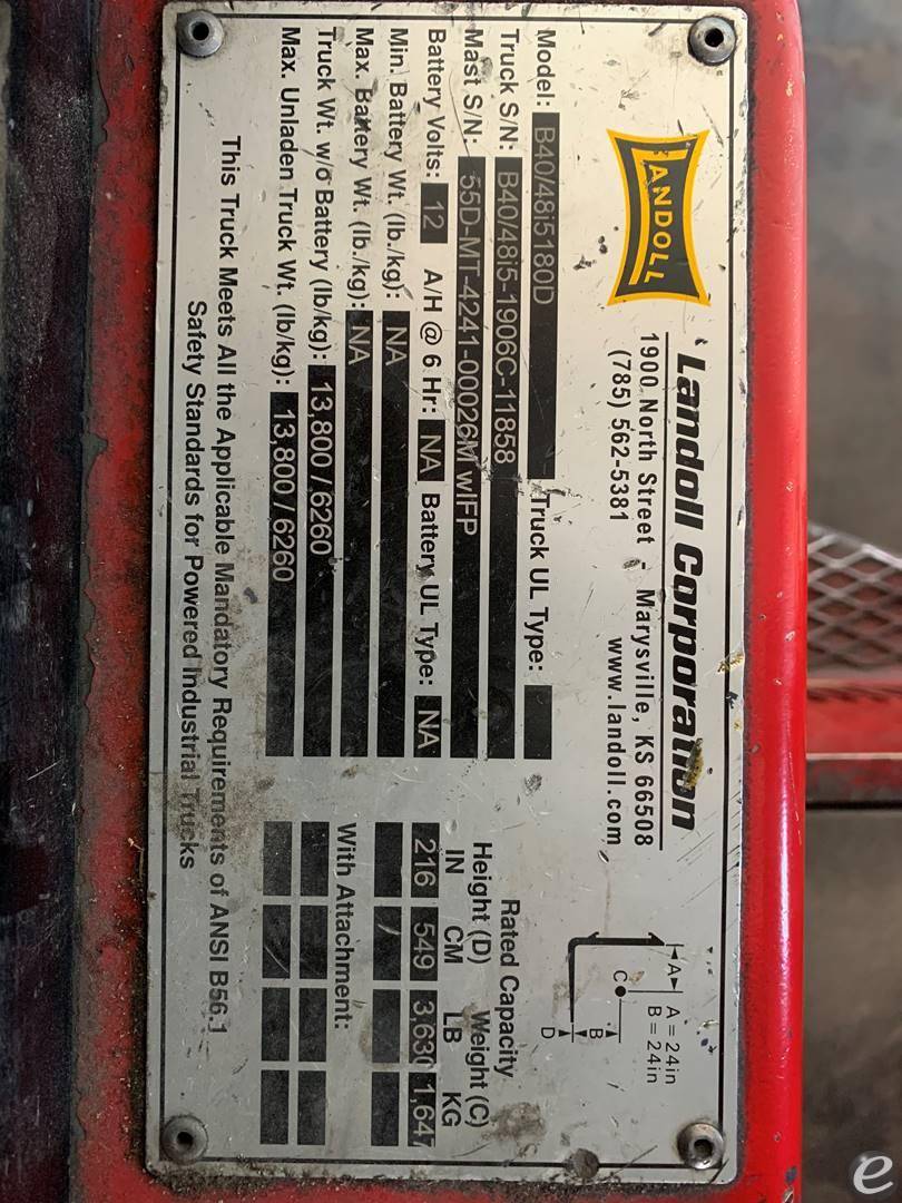 2019 Bendi B40I5 LP Gas Forklift - 123Forklift