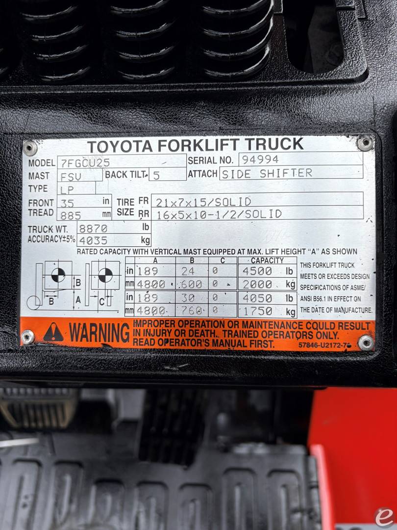 2006 Toyota 7FGCU25