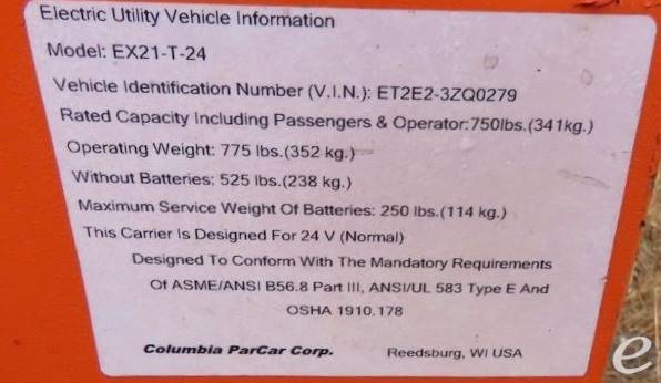 Columbia ParCar EXT21-T-24