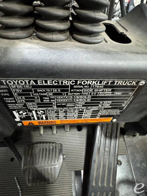 2019 Toyota 8FBE18U