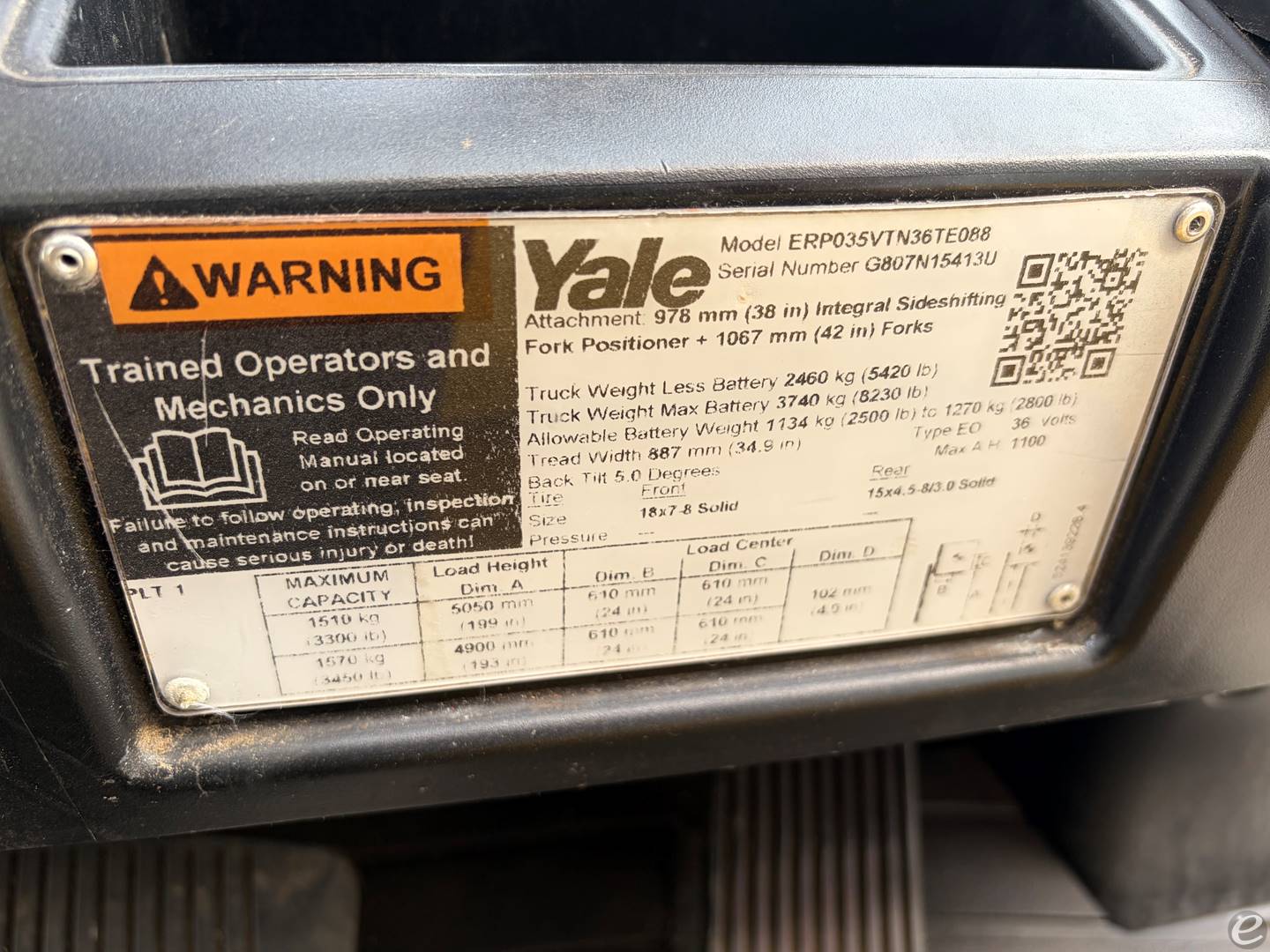 2020 Yale ERP035VT