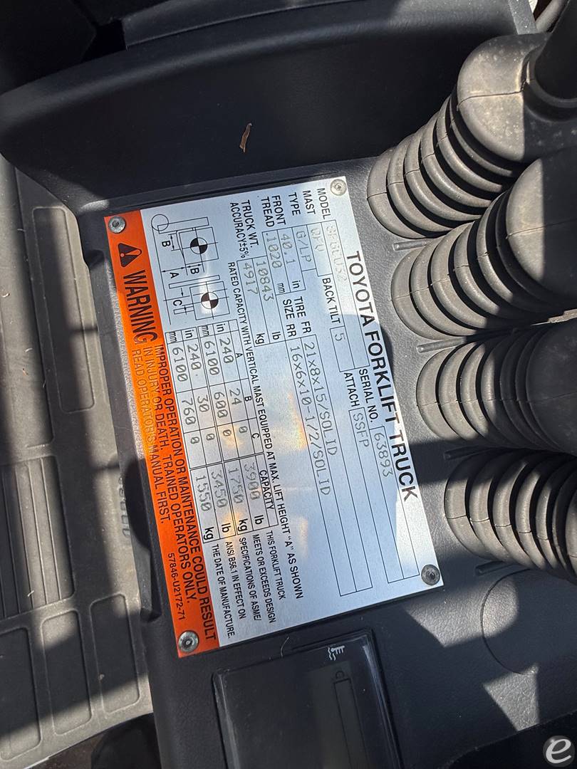 2015 Toyota 8FGCU32