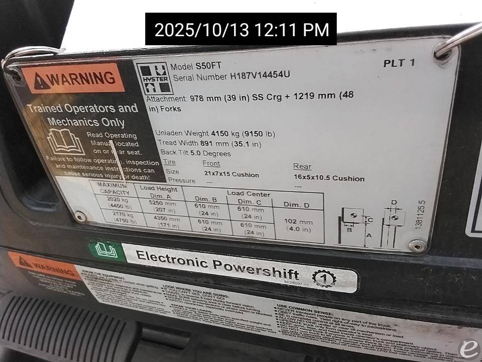 2020 Hyster S50FT