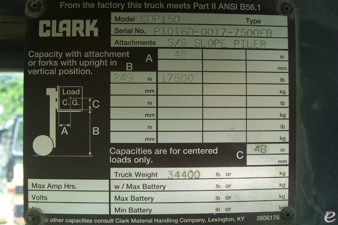 2000 Clark CDP150