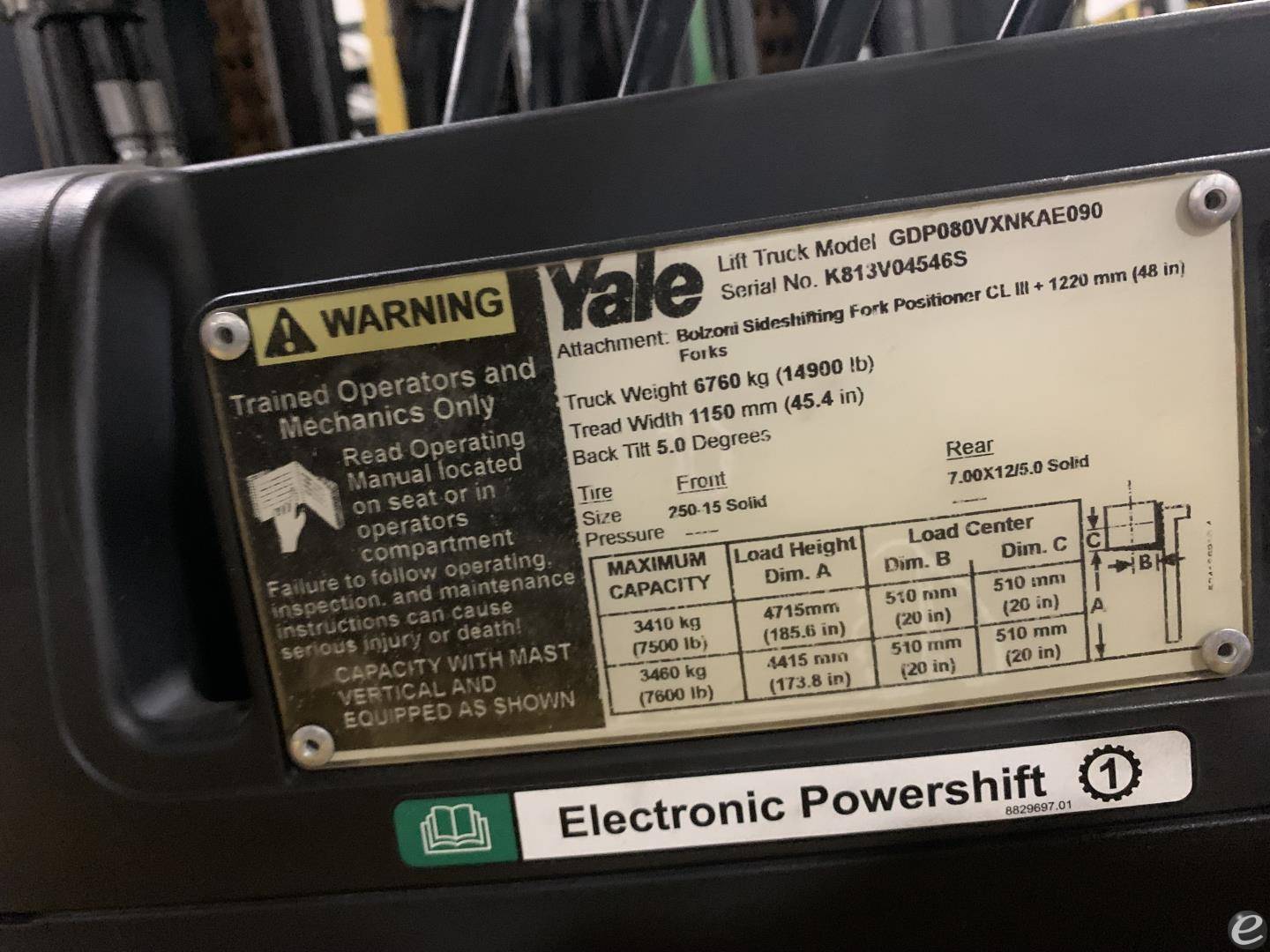 2018 Yale GP080VX