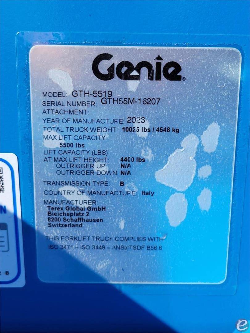 2023 Genie GTH5519