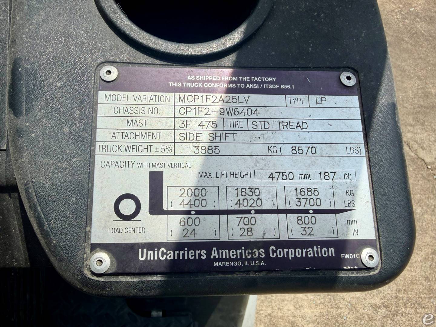 2015 Unicarriers CF50