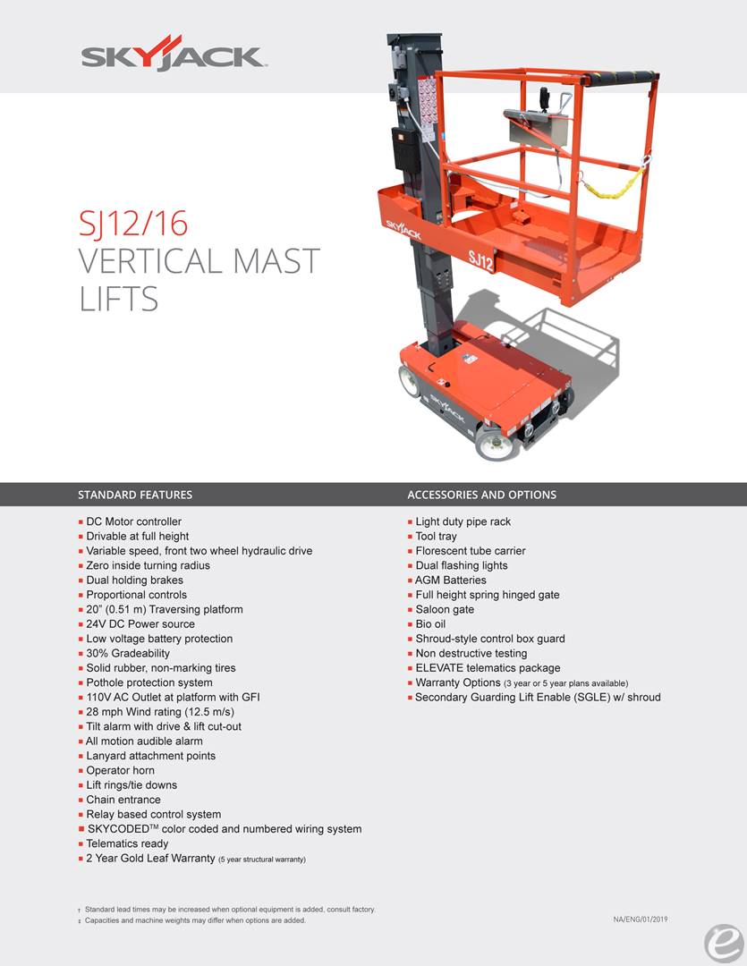 Skyjack SJ12
