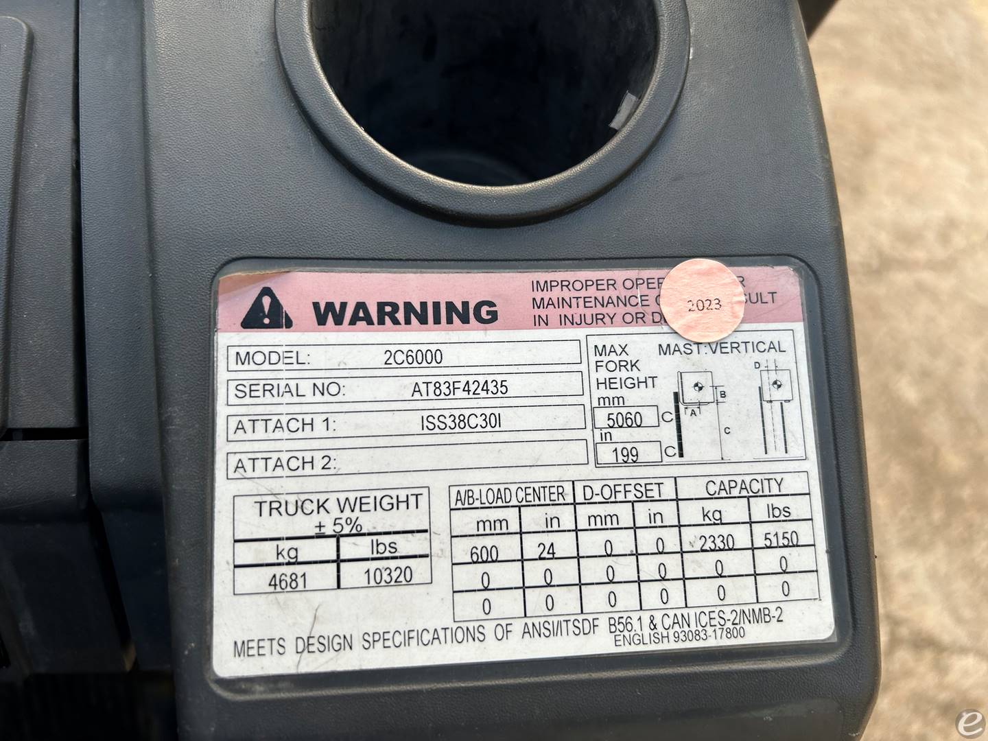 2018 Cat                                       2C6000 LP Gas Forklift - 123Forklift