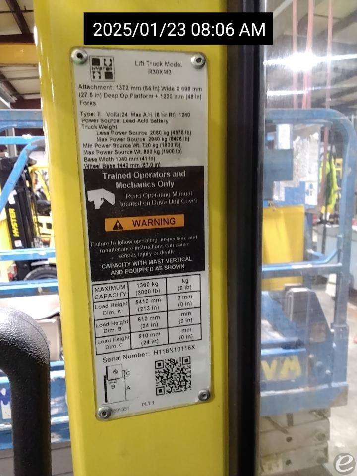 2023 Hyster R30XM3