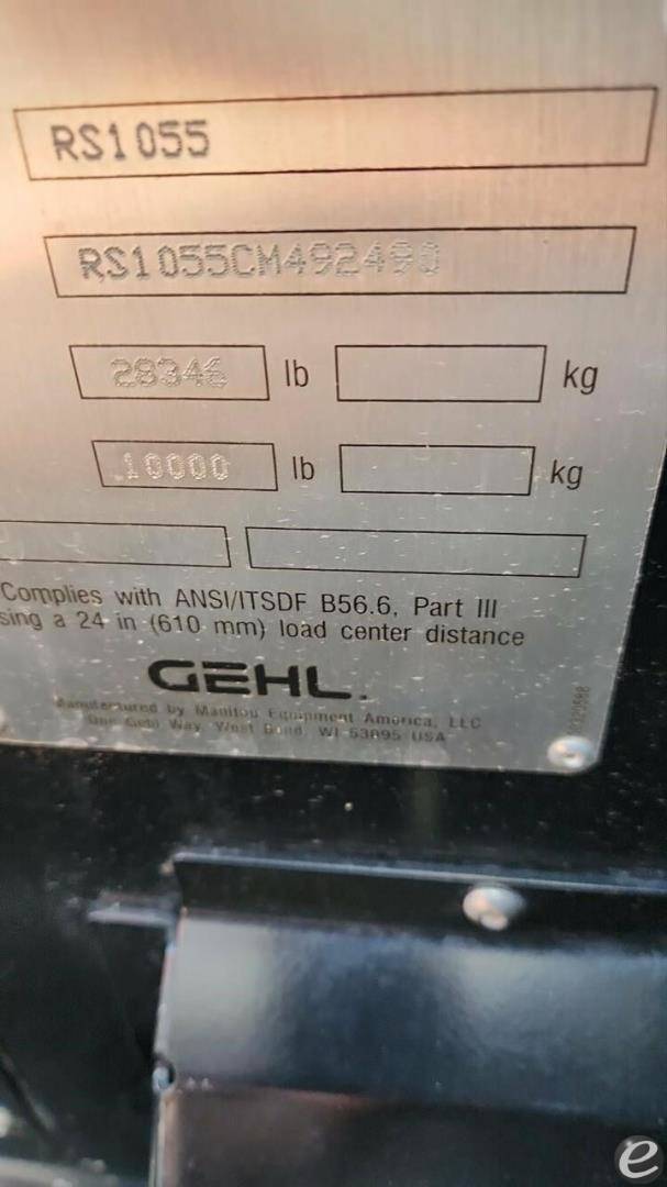 2020 Gehl RS10-55 GEN 3