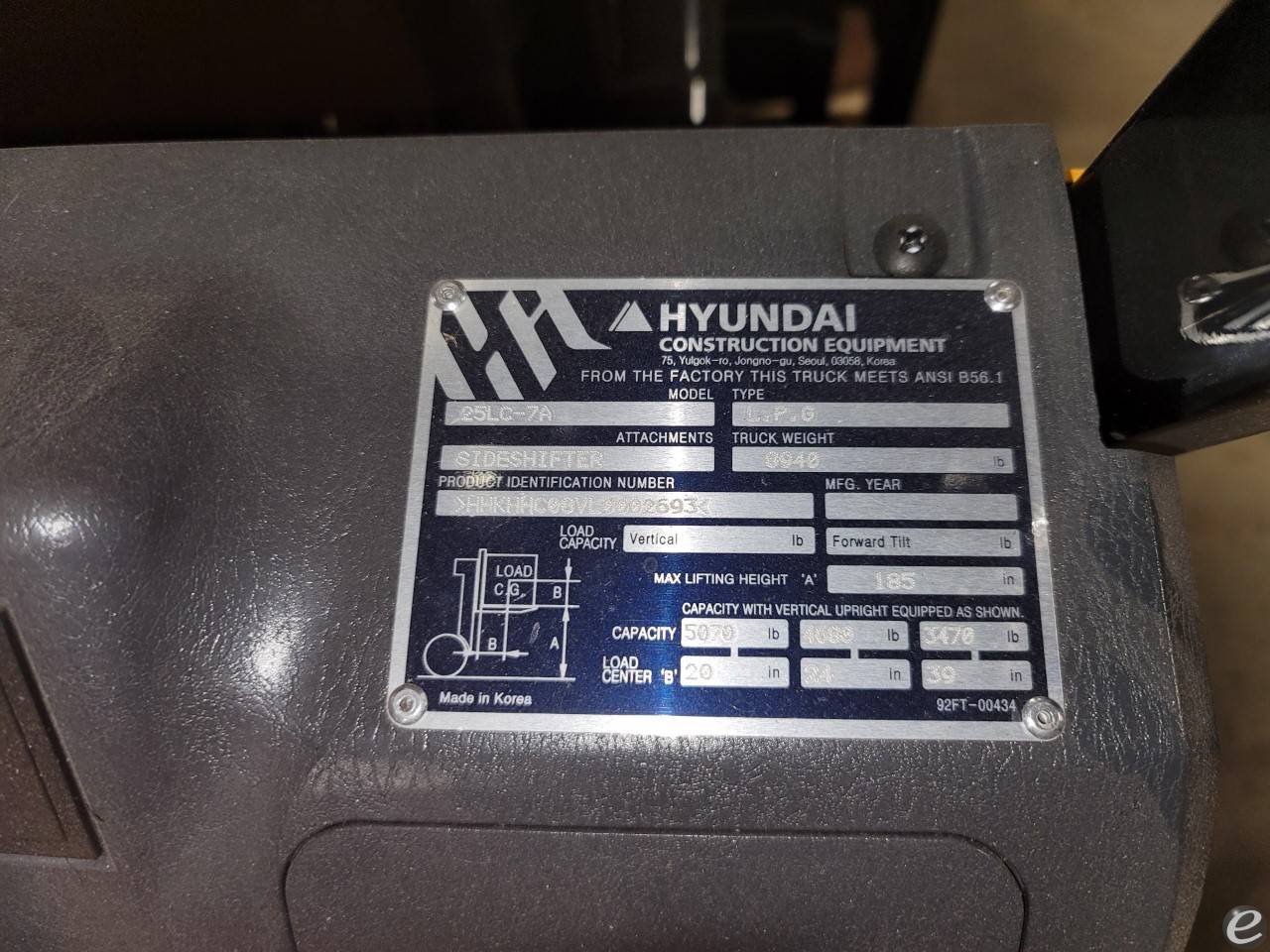 2021 Hyundai 25LC-7A