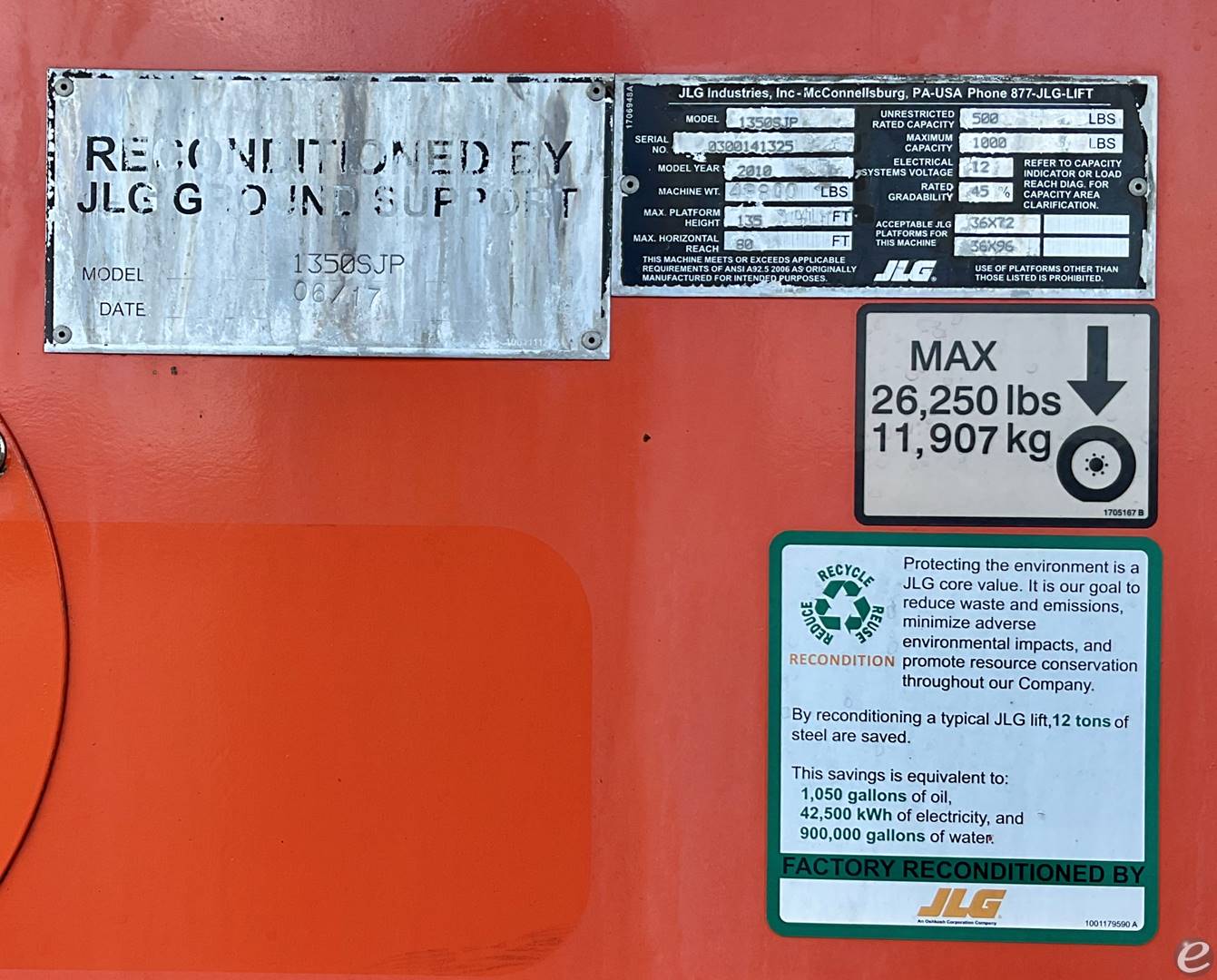 2017 JLG 1350SJP