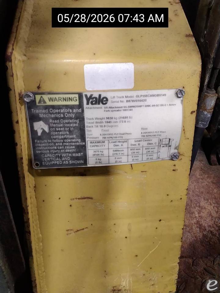 2004 Yale GP155CA
