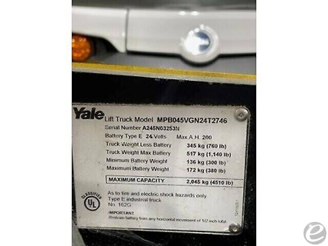 2015 Yale MPB045VG Electric Forklift - 123Forklift