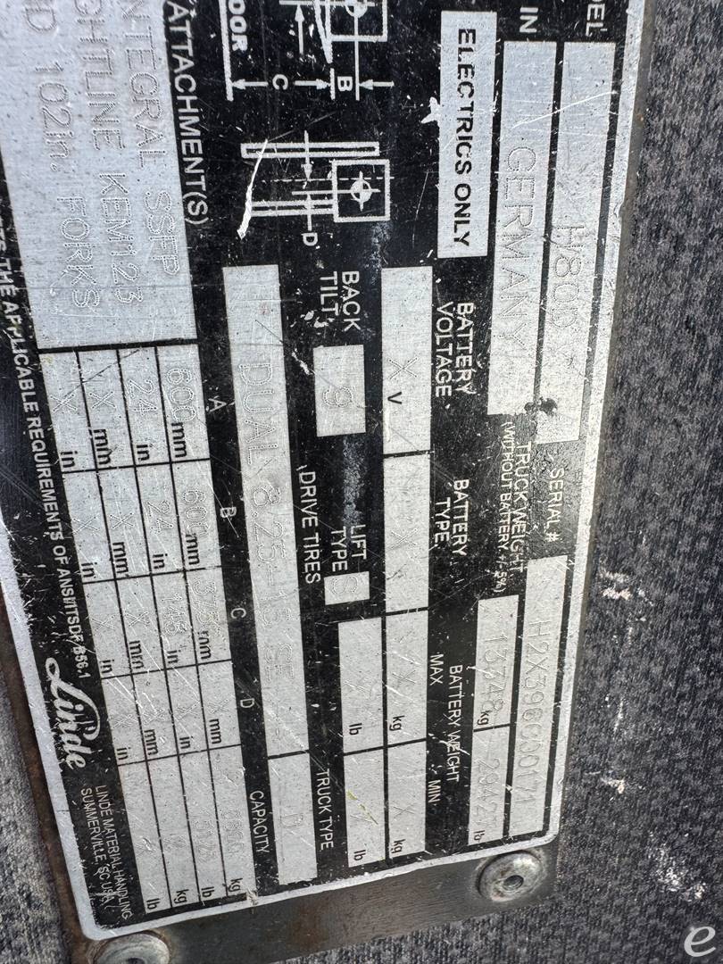 2012 Linde H80D