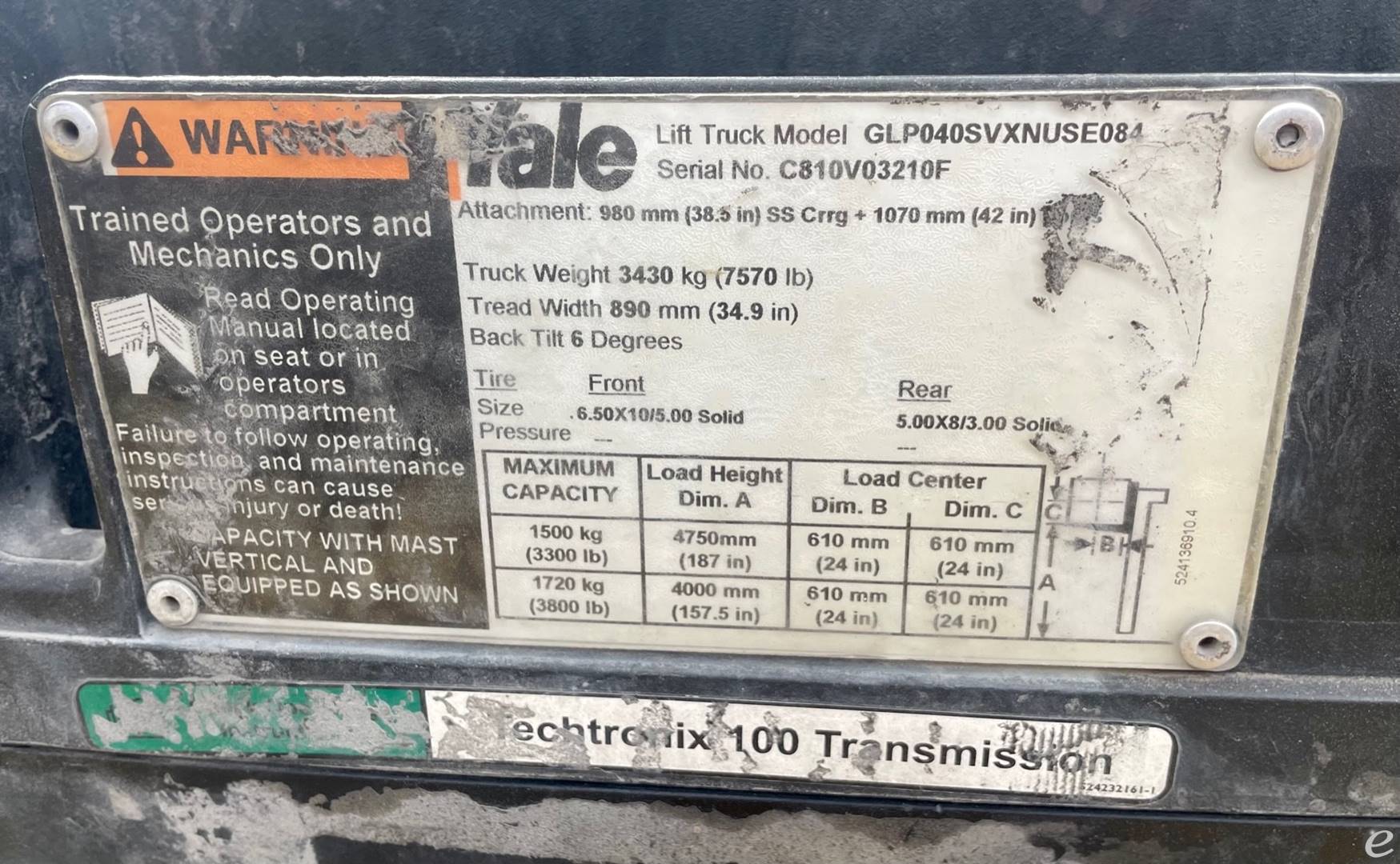 2008 Yale GLP040SV