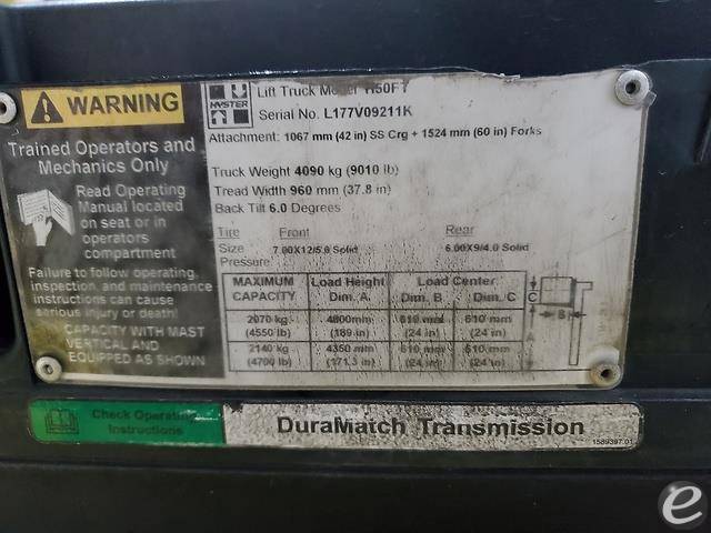 2012 Hyster H50FT LP Gas Forklift - 123Forklift