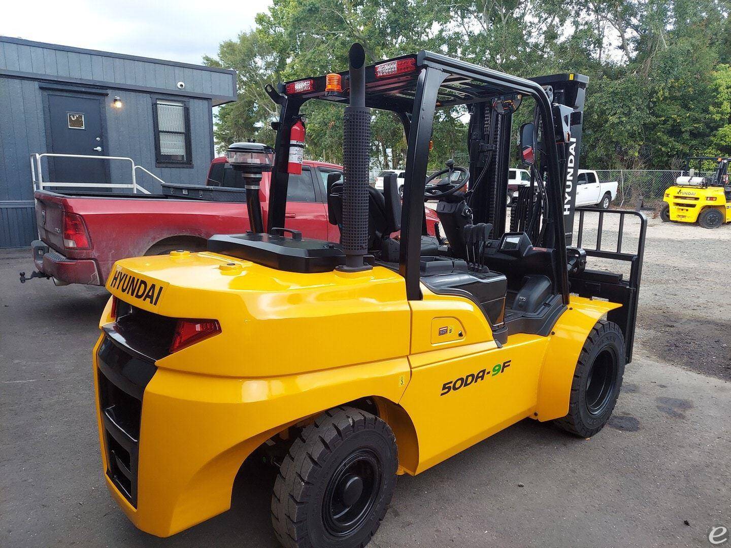 2022 Diesel Hyundai 50da 9 Pneumatic Tire 4 Wheel Sit Down 
