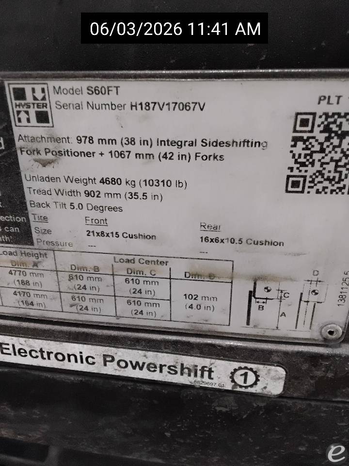 2021 Hyster S60FT