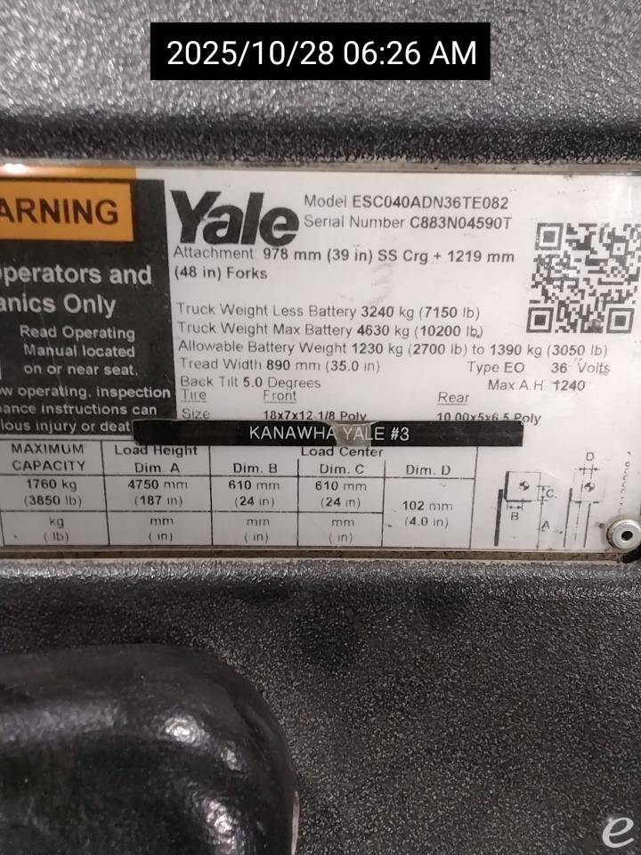 2019 Yale ESC040AD