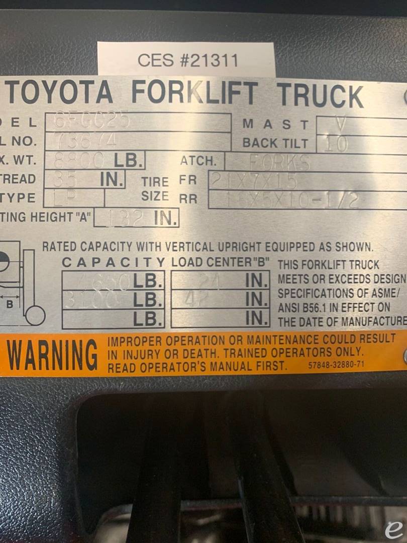 1999 Cat Toyota 6FGCU25