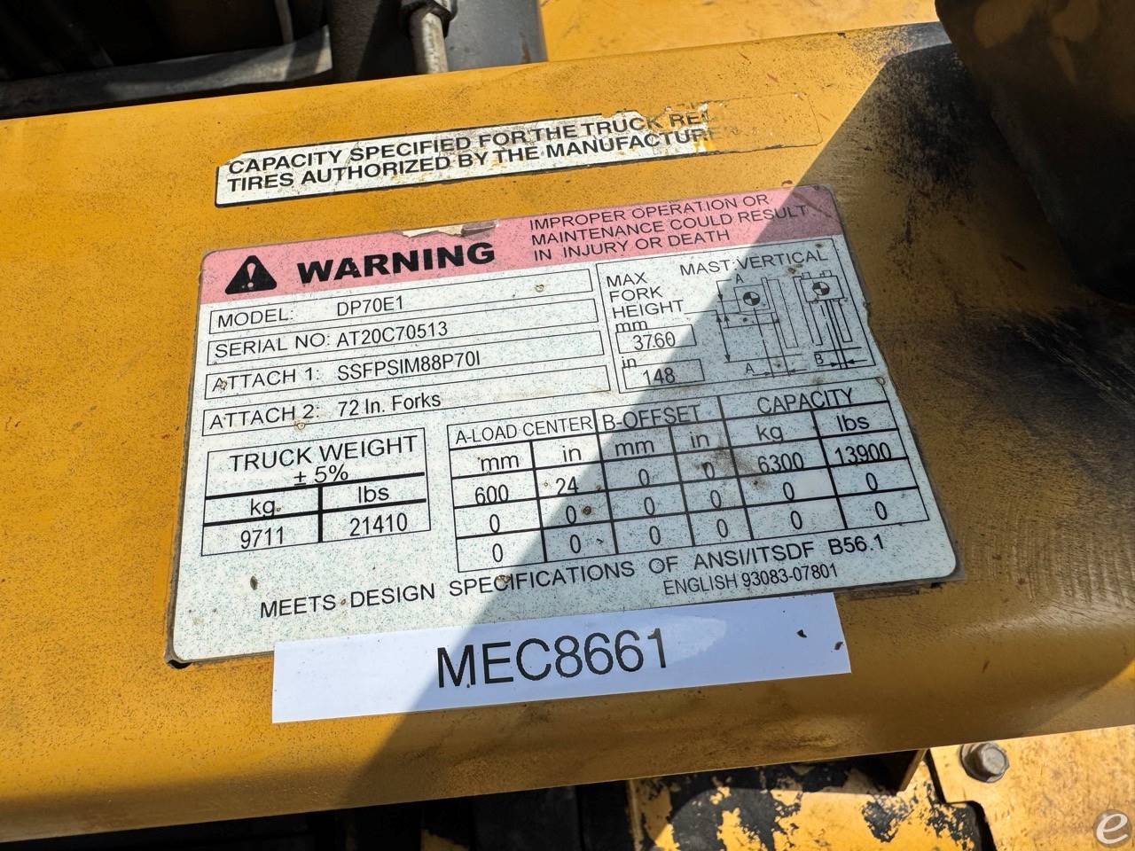 2013 Cat DP70E1