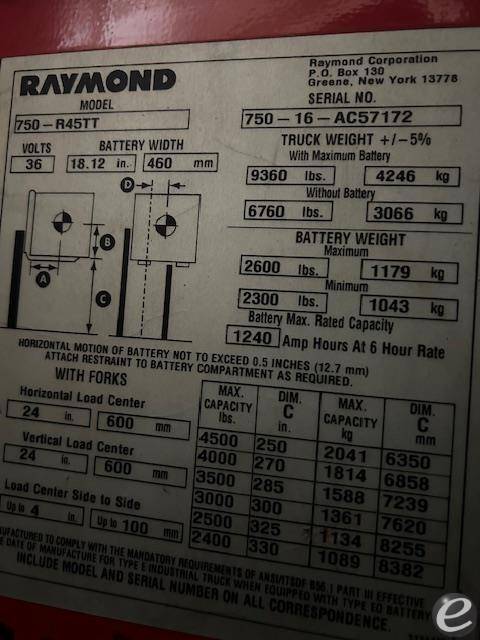 Raymond 750R45TT